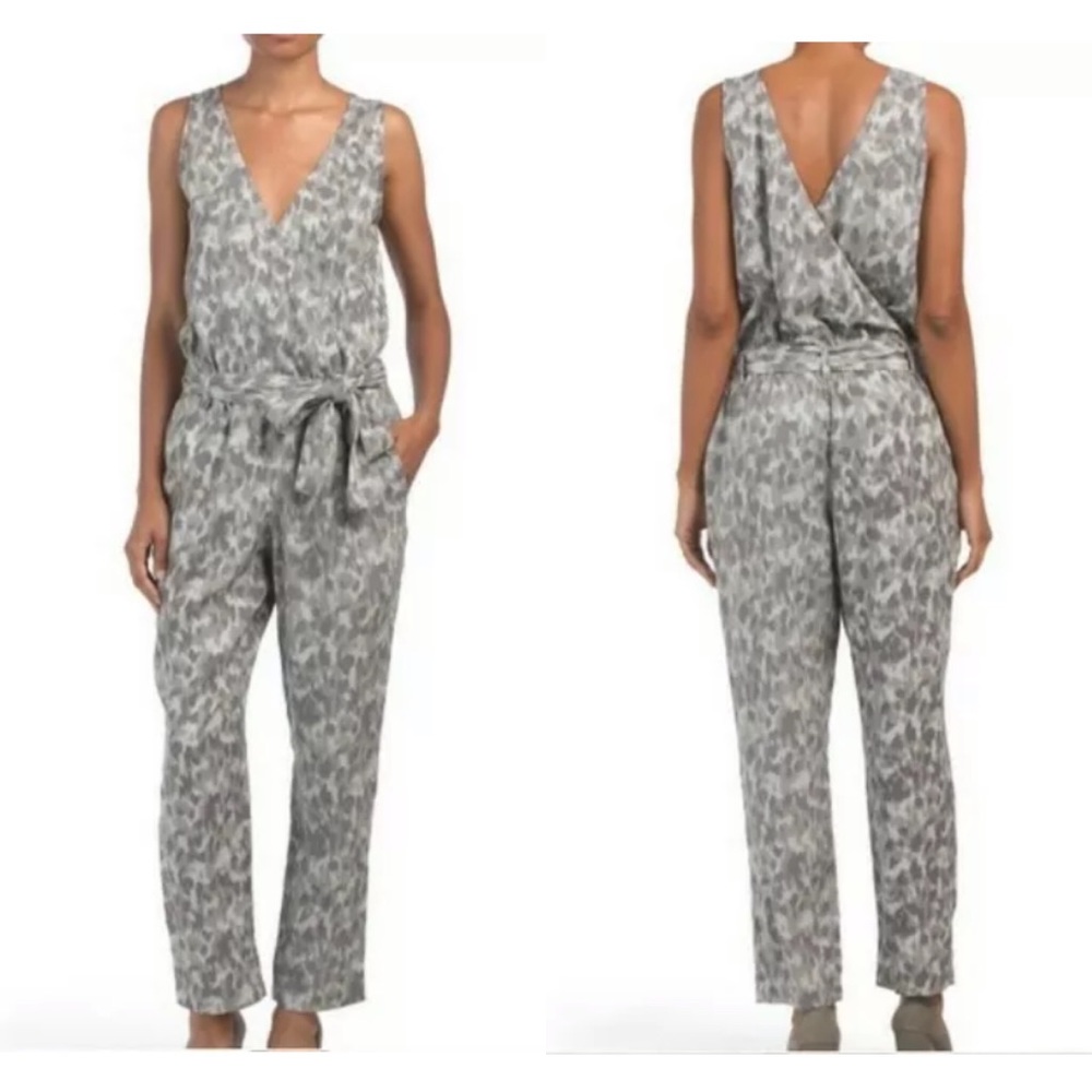 NEW Anthropology cloth and stone leopard jumpsuit
